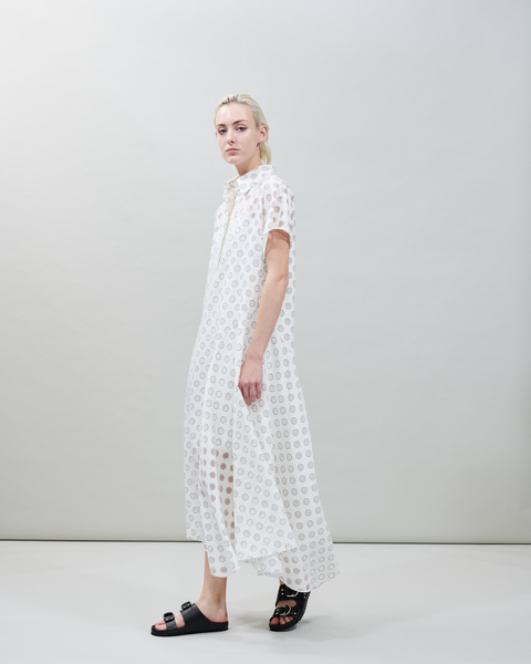 Polka Dot Organzino Midikleid