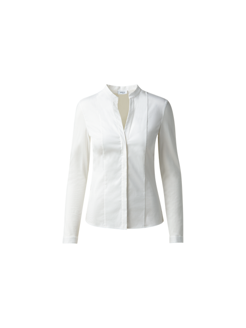 Bluse aus Baumwolle mit Stretchanteil