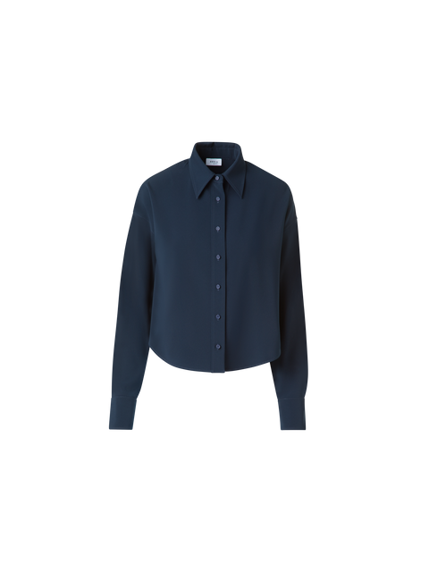 Kurze Boxy-Bluse im Signature Laser Cut