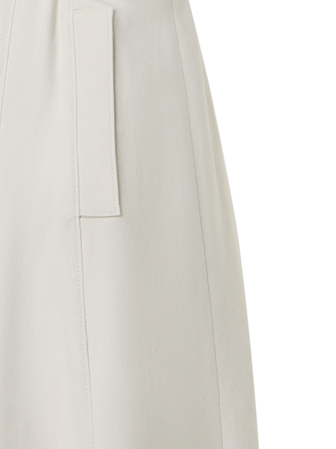 Ärmelloses Midi-Hemdkleid aus Baumwoll-Denim
