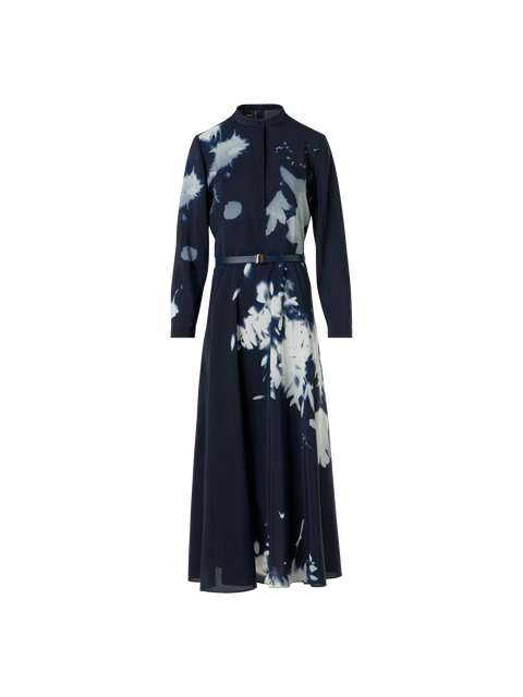 Midi Hemd-Kleid in Wildflower Print mit Gürtel