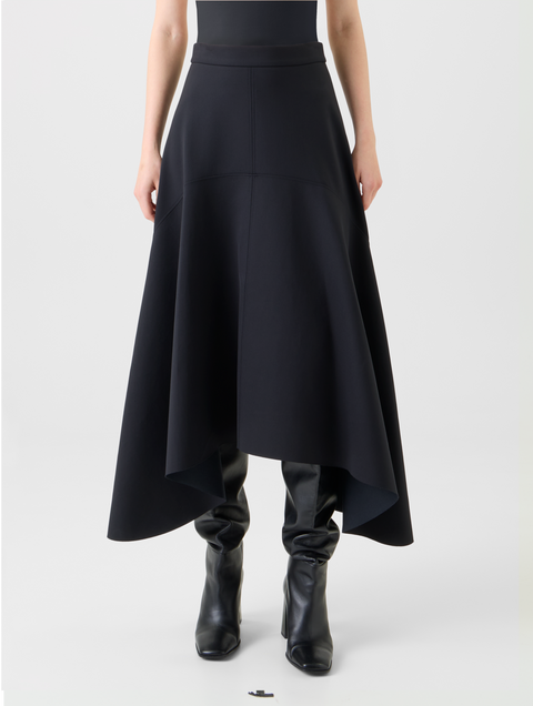 Asymmetrischer Neopren Rock