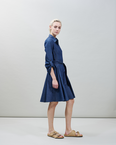 Blusenkleid aus leichtem Baumwoll-Denim