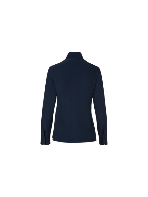 Seidenbluse mit Stehkragen