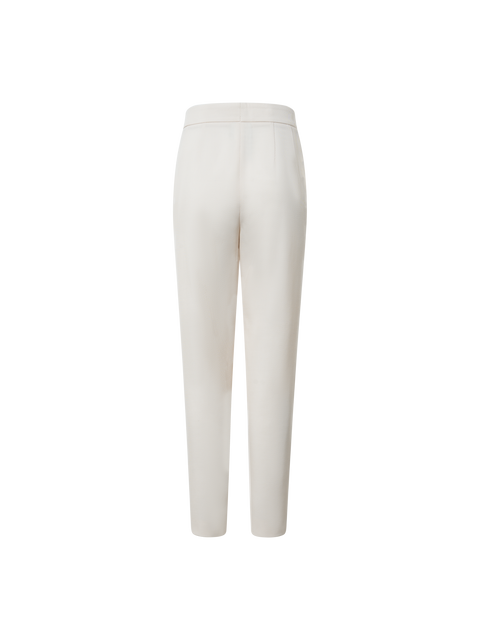 Tapered Baumwoll-Stretch-Hose mit Bügelfalte