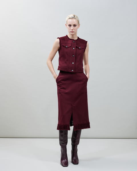 Gilet aus Baumwoll-Denim