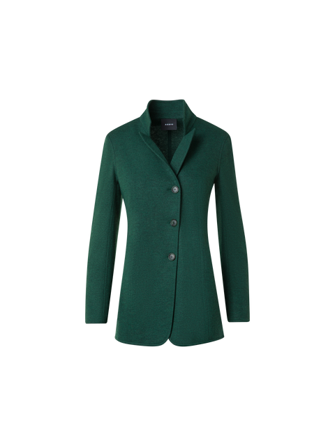 Lange Blazerjacke aus Kaschmir-Jersey