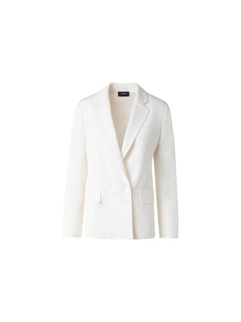 Zweireihiger Blazer aus Seiden-Shantung