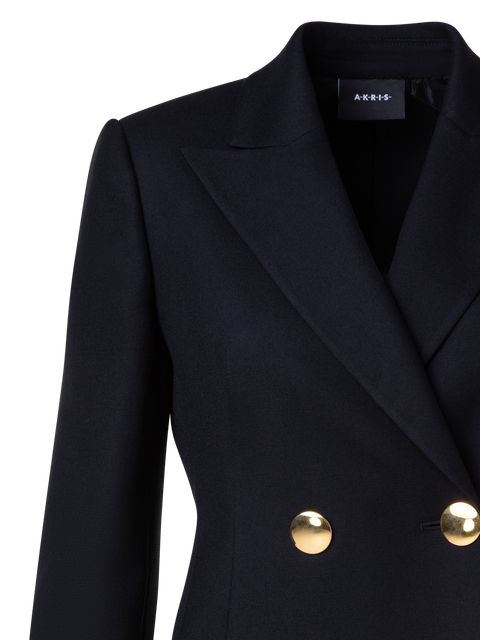 Zweireihige Jacke aus Woll-Doubleface