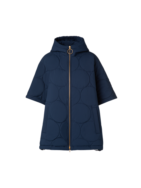 Pufferjacke in A-Linie aus Dot Quilt
