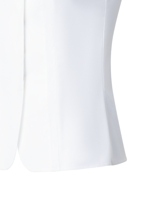 Ärmellose Baumwollstretch-Gilet-Bluse