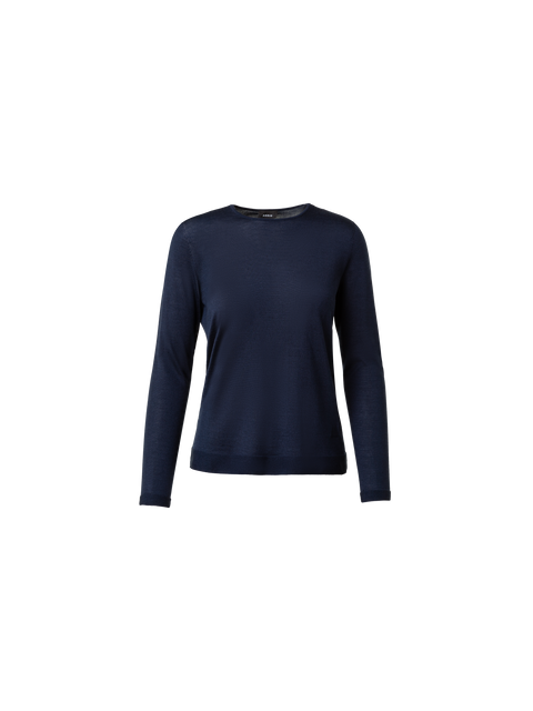 Nahtloser Pullover aus Kaschmir und Seide