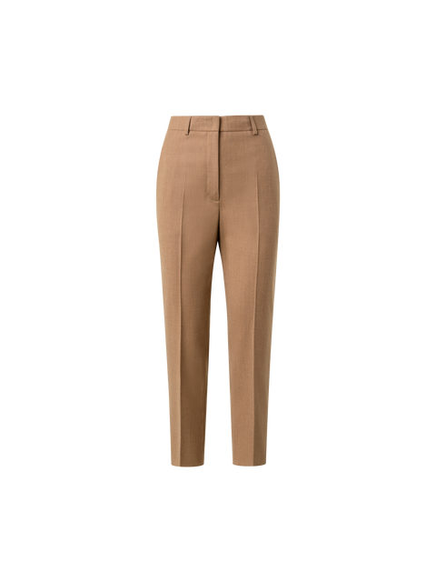Tapered Hose aus Woll-Stretch-Flanell
