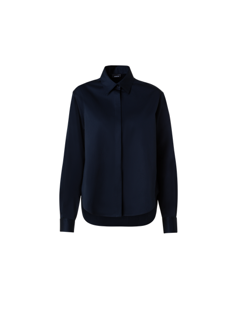 Bluse aus Baumwoll-Gabardine