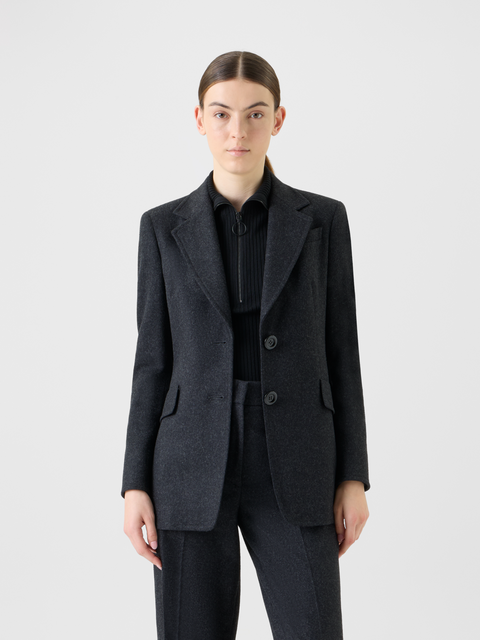 Winterlicher Wollflanell Blazer