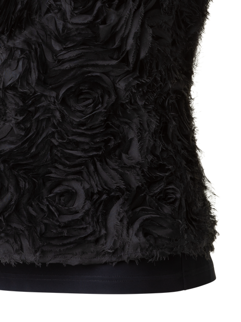 Ärmellose Bluse mit 3D Carnation Stickerei