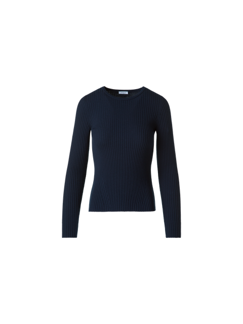 Kurzarmpullover aus Merinowolle