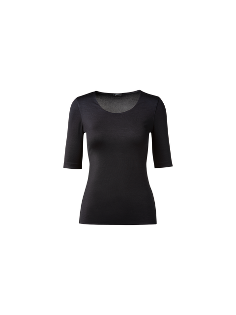 Shirt mit 3/4 Arm aus Seiden-Jersey