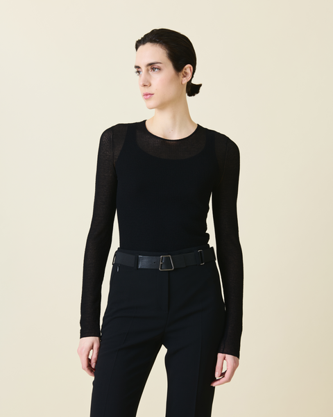 Pullover aus halbtransparenter Baumwolle