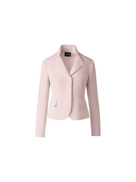 Taillierte Jacke aus Wollkrepp-Doubleface
