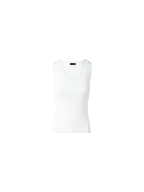 Strick-Tank-Top aus Seiden-Stretch