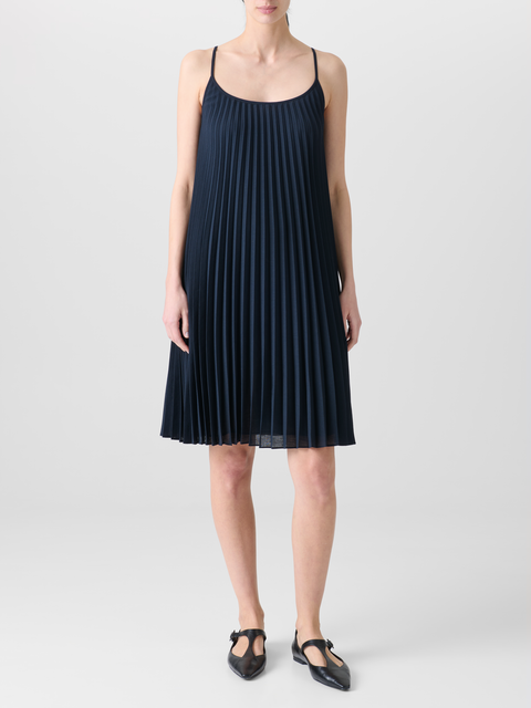 Knielanges Plisseekleid in A-Linie