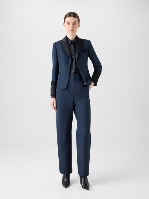 Bi-Color Spitzrevers Ottoman Seiden Jacke