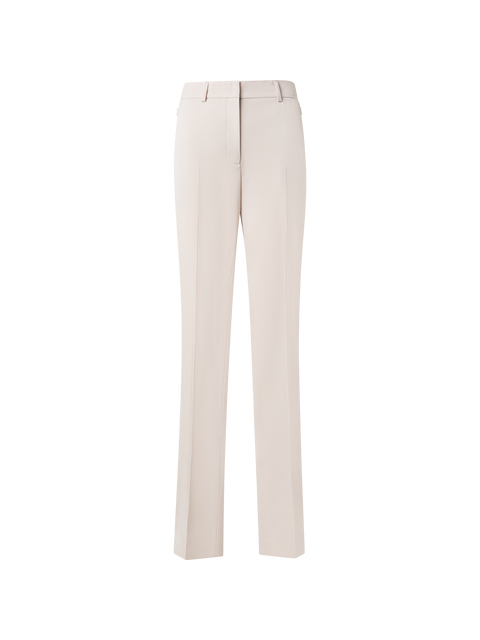 Gerade Hose aus Woll-Gabardine