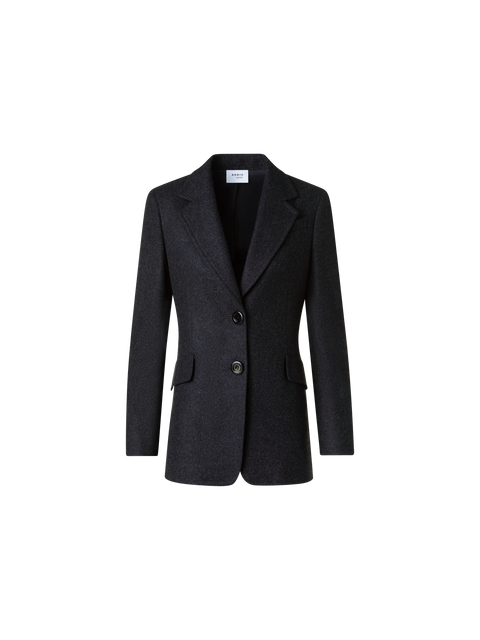 Winterlicher Wollflanell Blazer