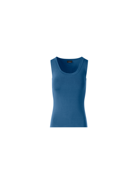 Strick-Tank-Top aus Seiden-Stretch