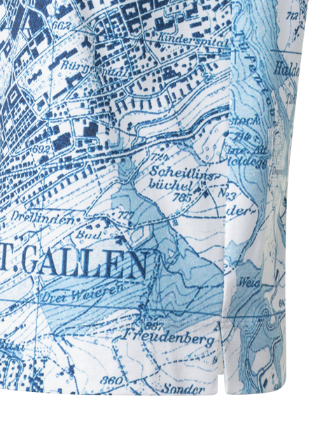 Baumwoll-T-Shirt mit St. Gallen Map Druck