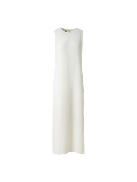 Gerades Midikleid aus Woll-Doubleface