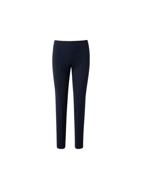 Slim Hose aus Woll-Doubleface