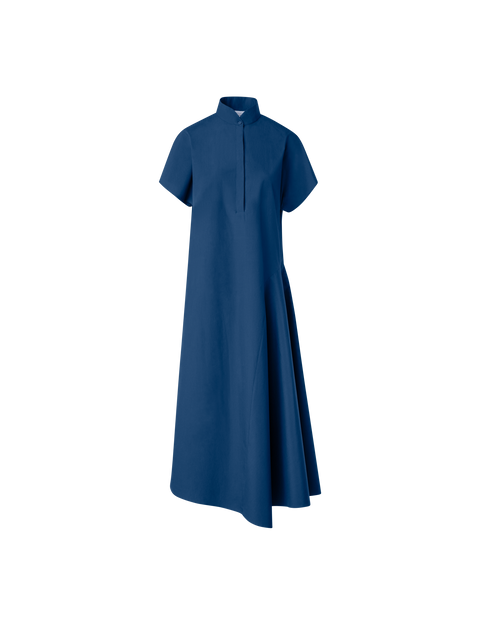 Midi-Blusenkleid mit asymmetrischem Saum