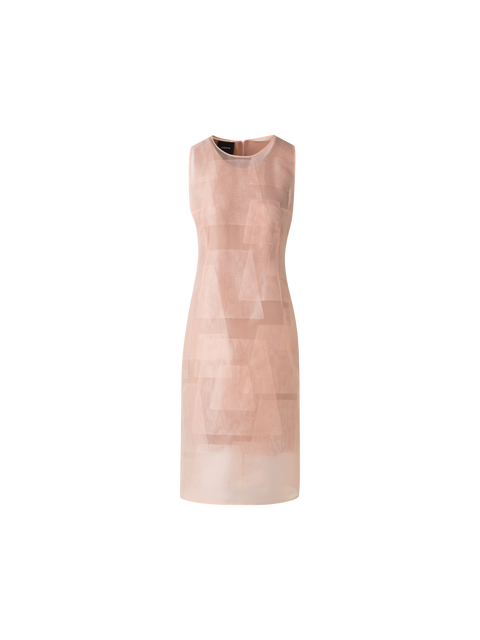 Etuikleid aus transparentem Trapez-Organza