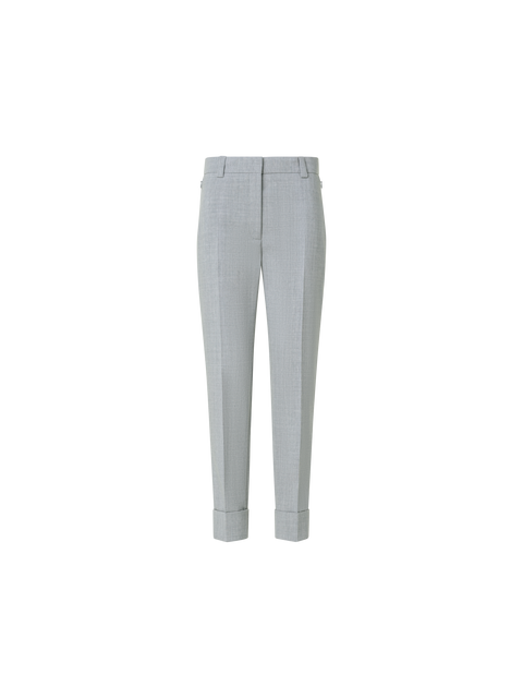 Tapered Hose aus Woll-Doubleface