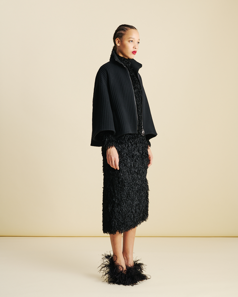 Boxy Strukturkord  Wolle Kaschmir Jacke