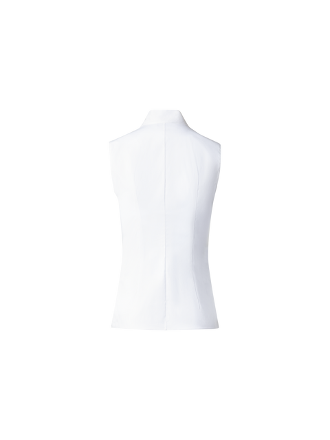Ärmellose Bluse aus Baumwolle mit Stretchanteil