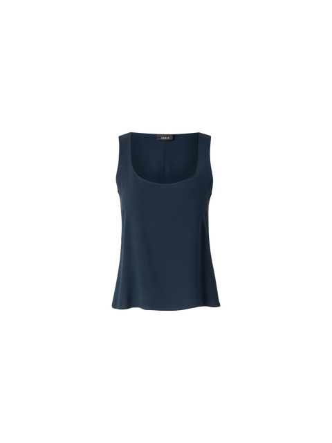 Ärmellose Seidenbluse