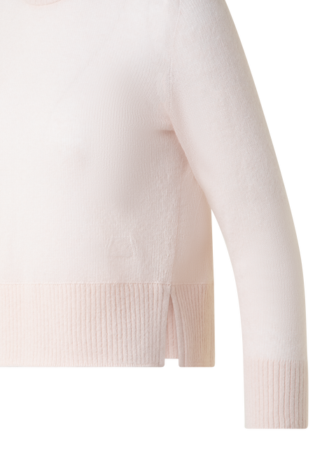 Kaschmir-Seiden-Pullover mit verkürzten Ärmeln