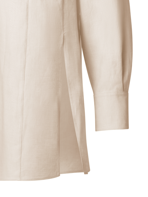 Oversize Leinen-Tunika-Bluse
