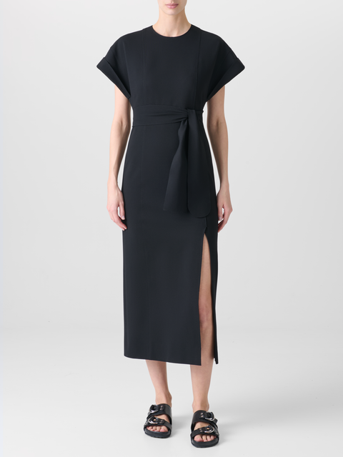 Tailliertes Midikleid aus Signature Jersey