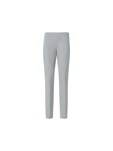 Schmalgeschnittene Hose aus Woll-Doubleface