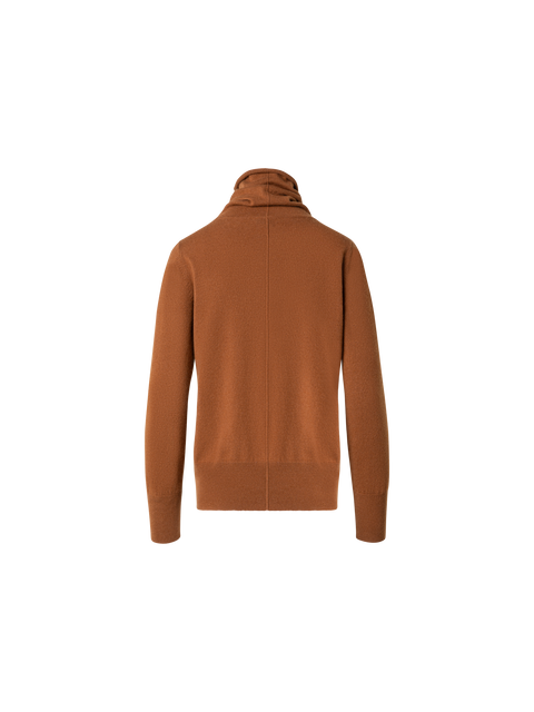 Kaschmir-Rollkragenpullover mit weitem Kragen