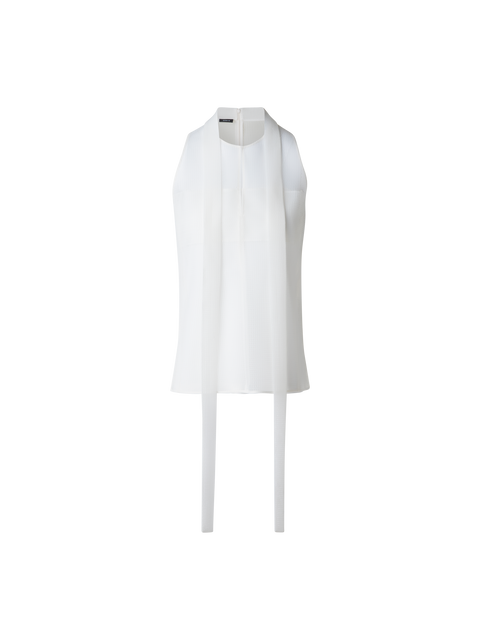 Ärmellose Techno-Bluse mit Schleife
