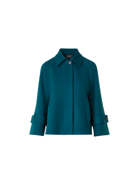 A-Linien-Jacke aus reinem Kaschmir Doubleface