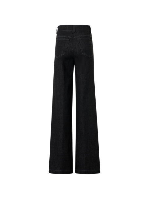 Weite Stretch Baumwoll Denim Hose