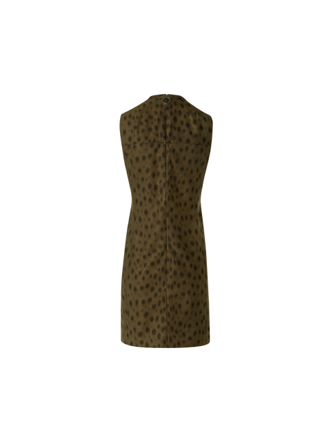 Kurzes Techno Etui Kleid im Leopard Print