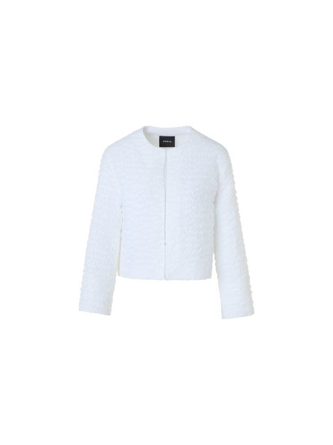 Kurze Jacke aus 3D Bubble Organza