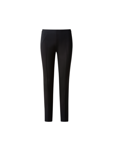 Slim-Leg Hose aus Seiden-Crêpe